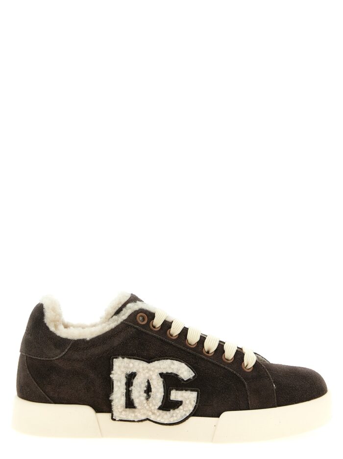 dolce & gabbana shearling low.top sneakers Dolce & Gabbana Shearling Low.top Sneakers