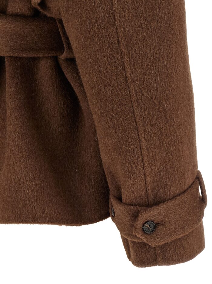 GIUSEPPE DI MORABITO Shearling Neck Coat