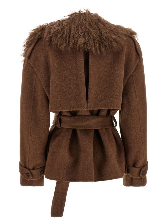GIUSEPPE DI MORABITO Shearling Neck Coat