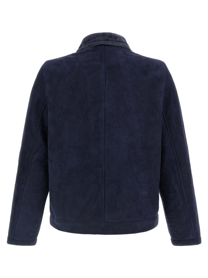 GIORGIO BRATO Shearling Neck Overshirt