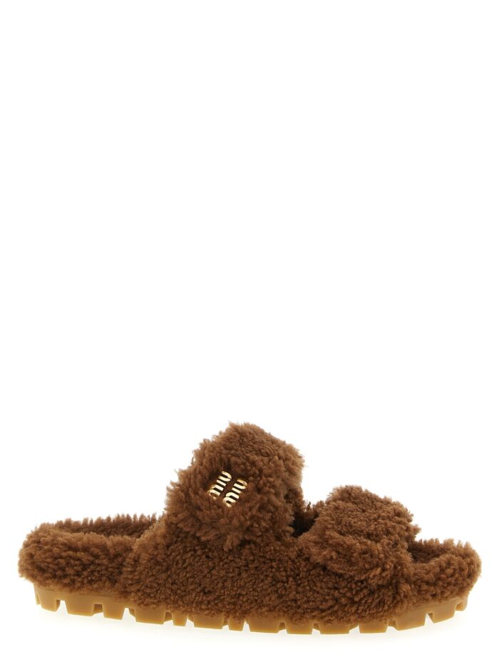 Miu Miu Shearling Sandals