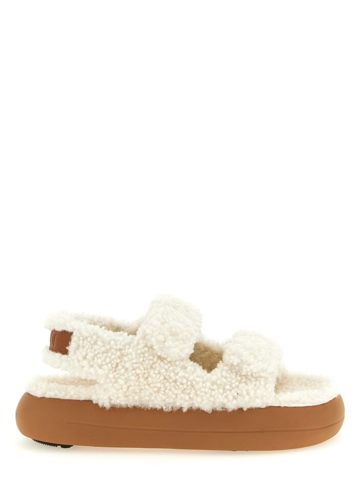 moon boot shearling sandals Moon Boot Shearling Sandals