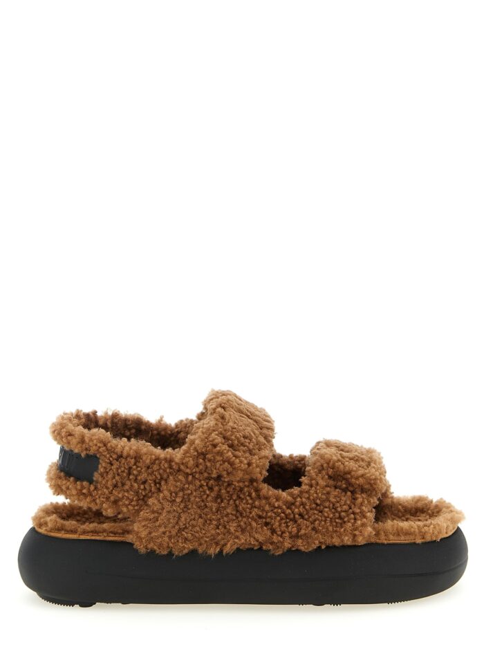 moon boot shearling sandals Moon Boot Shearling Sandals