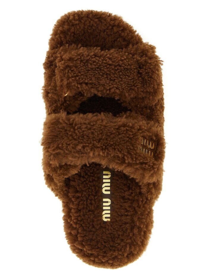 Miu Miu Shearling Sandals