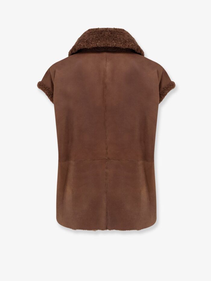 Brunello Cucinelli Shearling Sleeveless Jacket