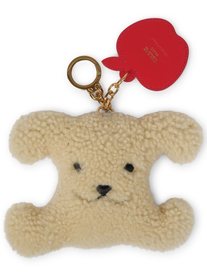 celine shearling "triomphe" keychain Celine SHEARLING "TRIOMPHE" KEYCHAIN