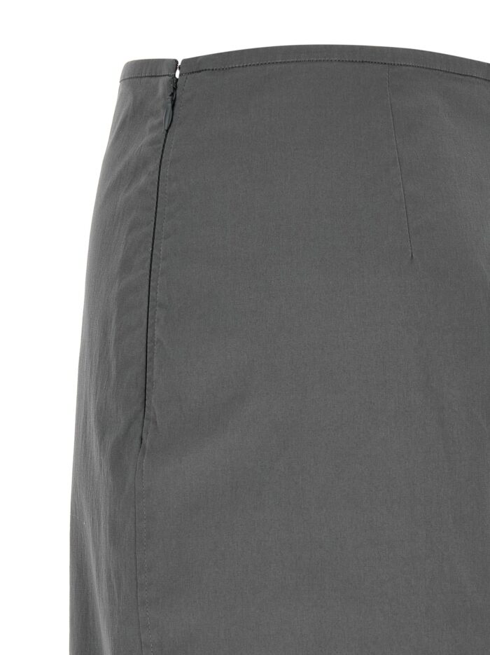 Miu Miu Cotton Blend Midi Skirt