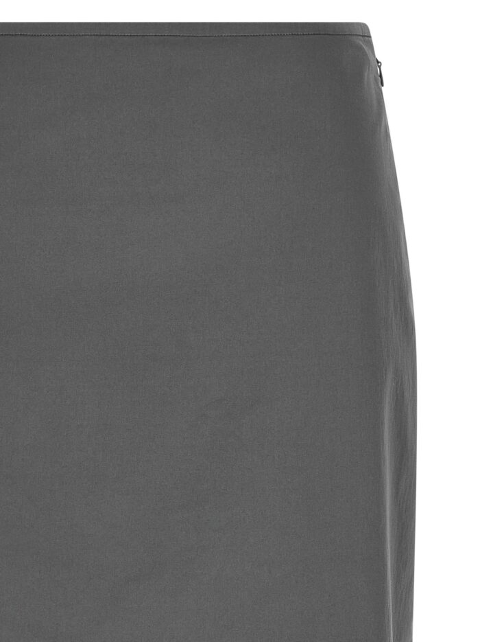 Miu Miu Cotton Blend Midi Skirt