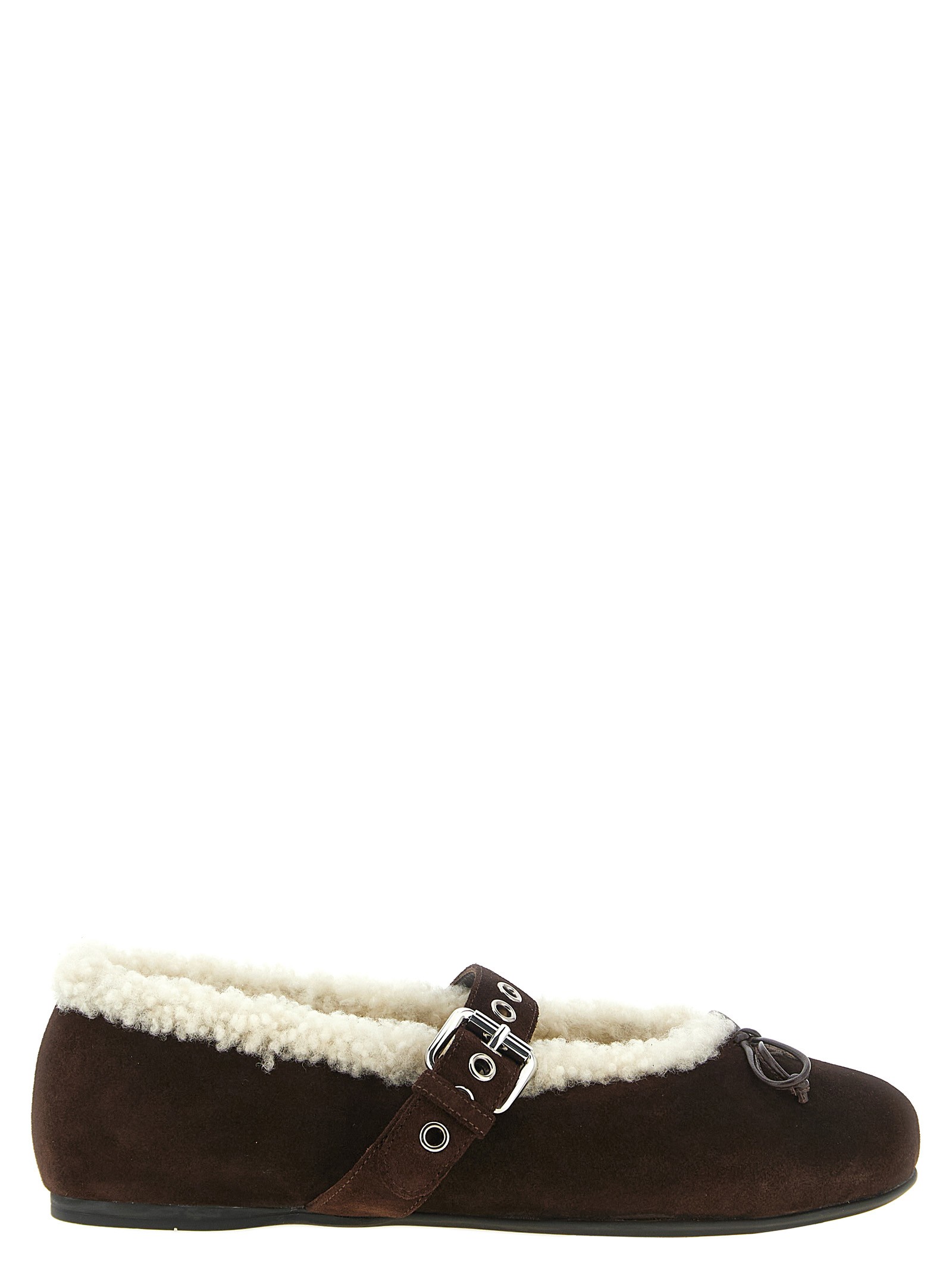 Miu Miu Sheepskin Ballet Flats
