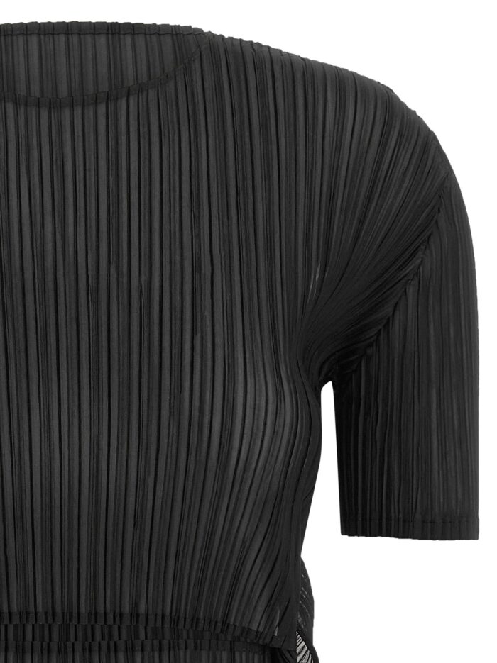 ISSEY MIYAKE 'Sheer Slit Pleats' Top