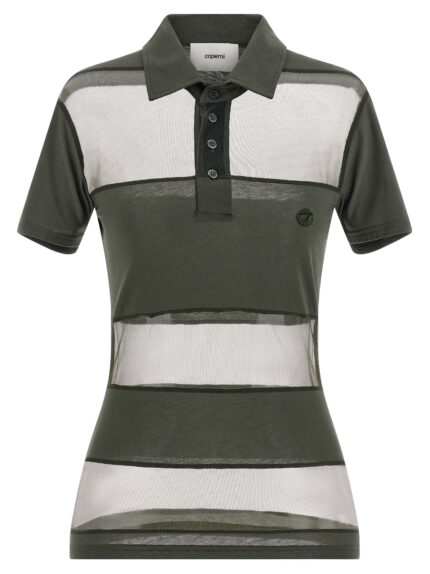 COPERNI 'Sheer Striped' Polo Shirt
