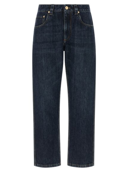 Brunello Cucinelli 'Shiny Bartack' Jeans