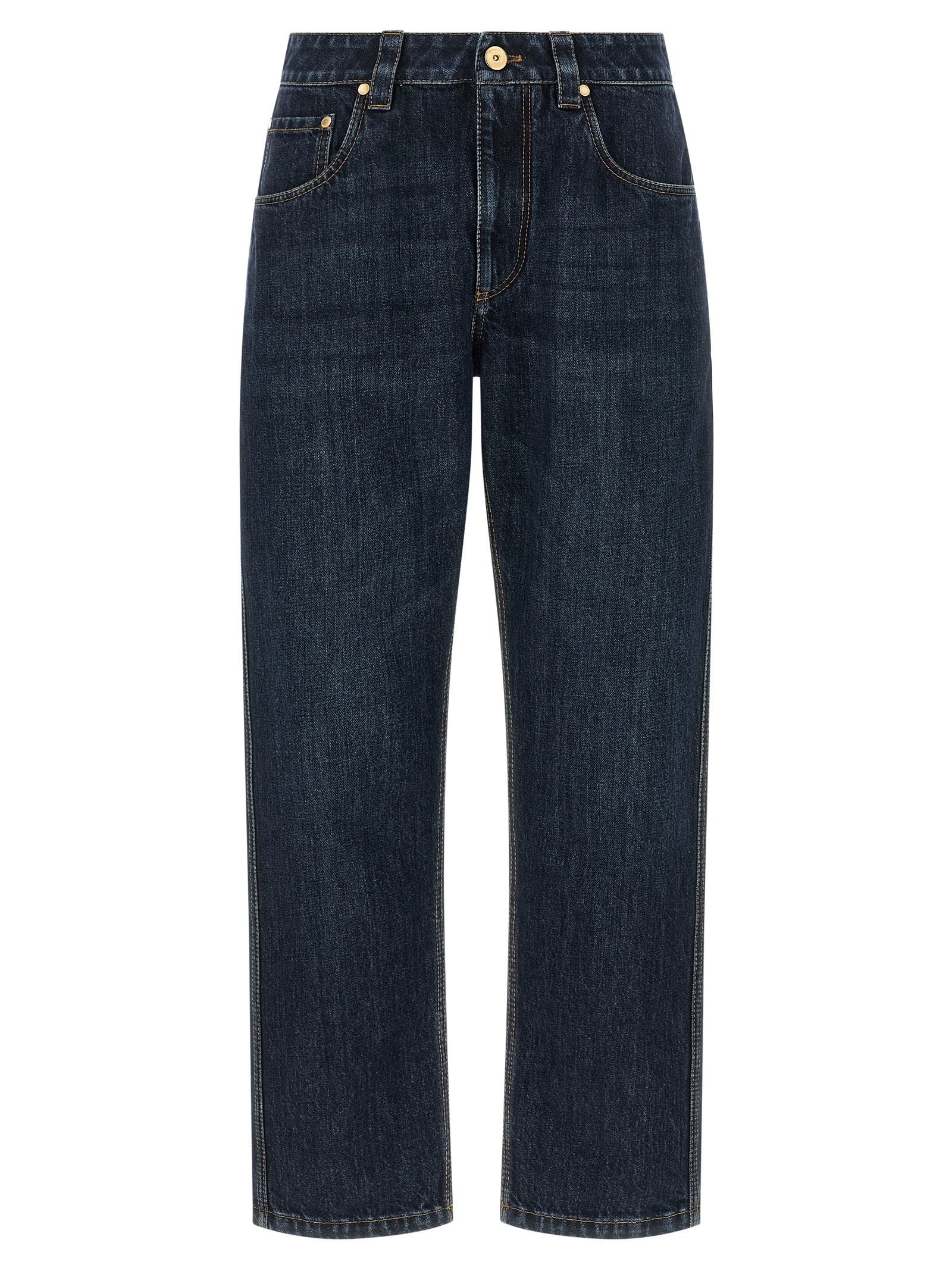 Brunello Cucinelli 'Shiny Bartack' Jeans