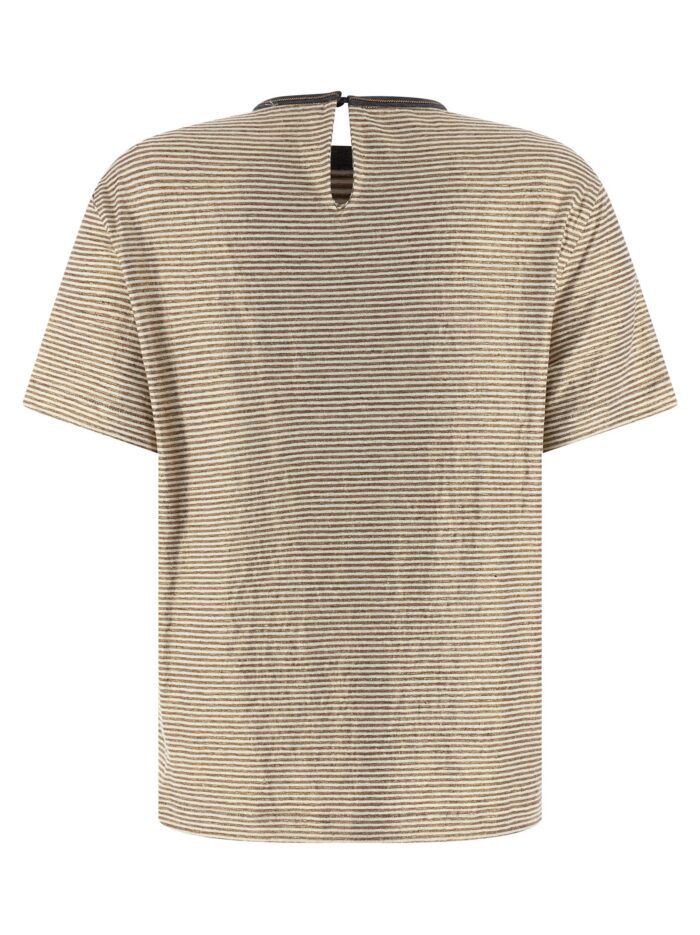 Brunello Cucinelli 'Shiny Collar Detail' T-shirt