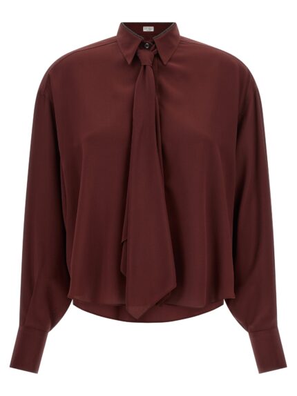 Brunello Cucinelli 'Shiny Collar' Shirt
