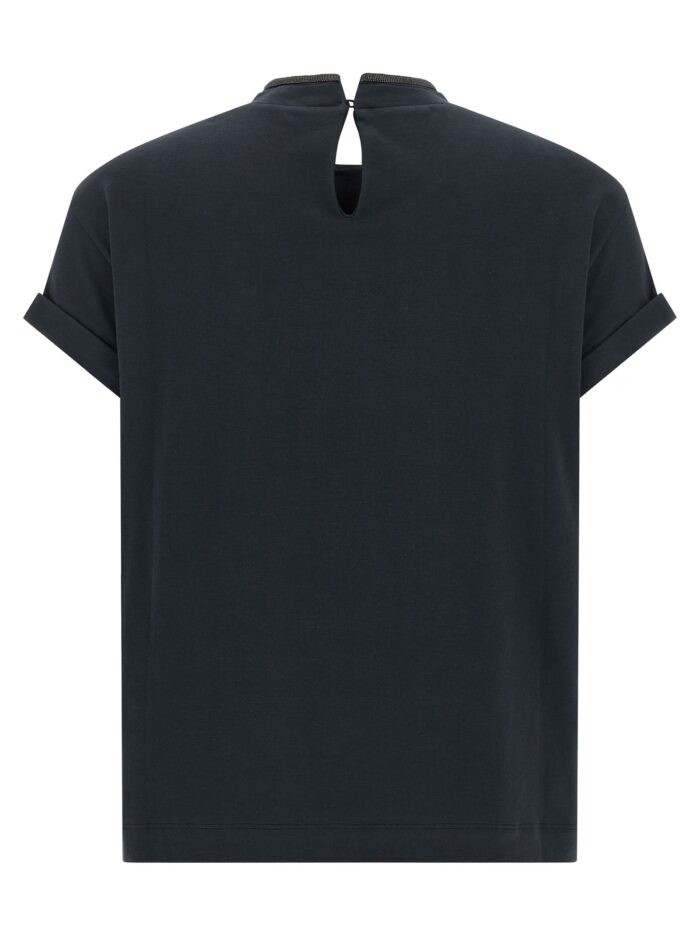 Brunello Cucinelli 'Shiny Collar' T-shirt