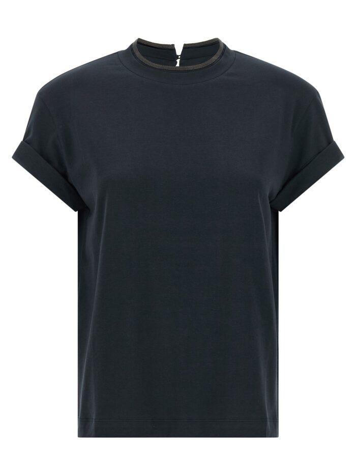 brunello cucinelli 'shiny collar' t shirt Brunello Cucinelli 'Shiny Collar' T-shirt