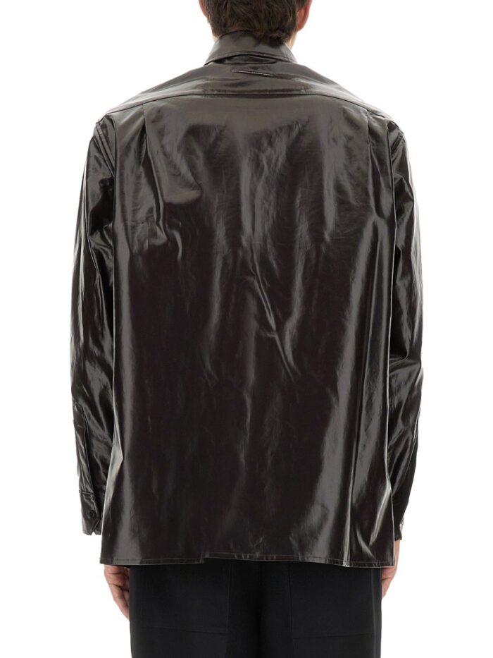 Mm6 Maison Margiela Shiny Linen Shirt