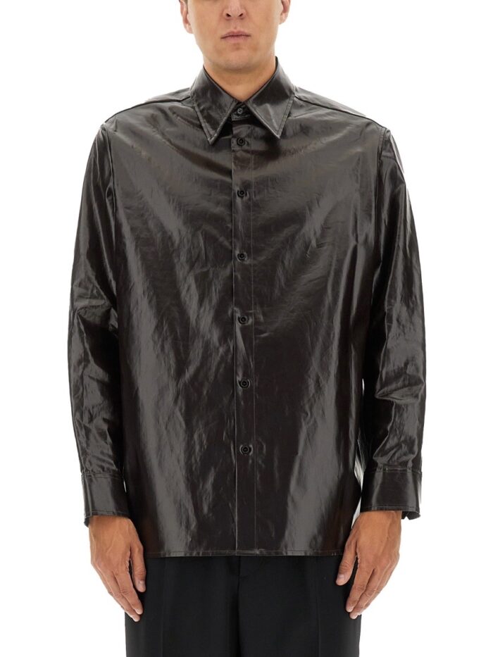 mm6 maison margiela shiny linen shirt Mm6 Maison Margiela Shiny Linen Shirt