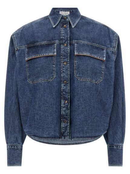 Brunello Cucinelli 'Shiny Pockets' Shirt