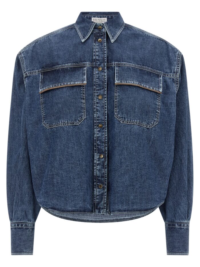 brunello cucinelli 'shiny pockets' shirt Brunello Cucinelli 'Shiny Pockets' Shirt