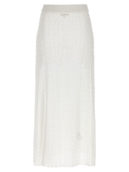 GANNI 'Shiny Pointelle Knit' Skirt