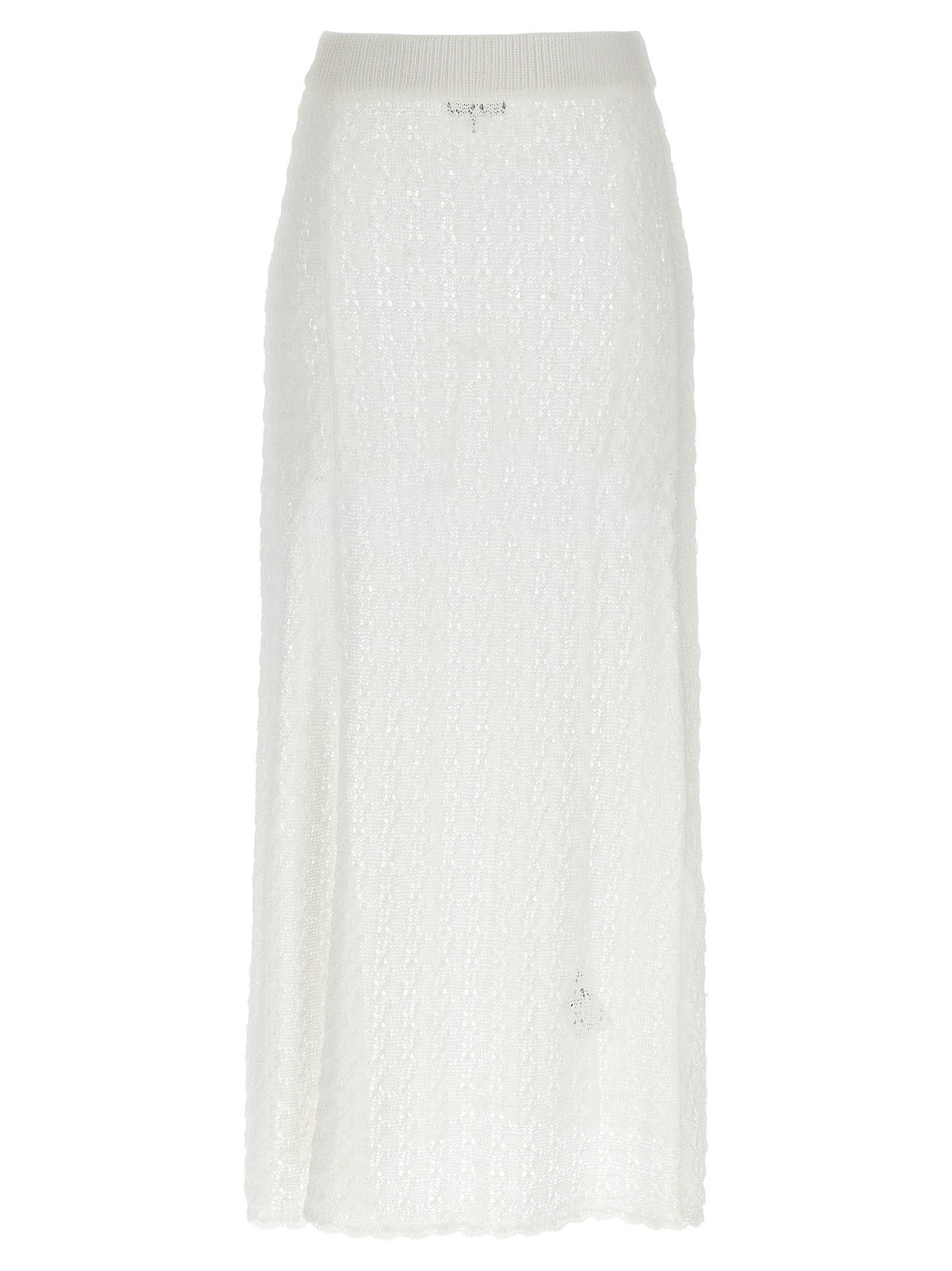 GANNI 'Shiny Pointelle Knit' Skirt