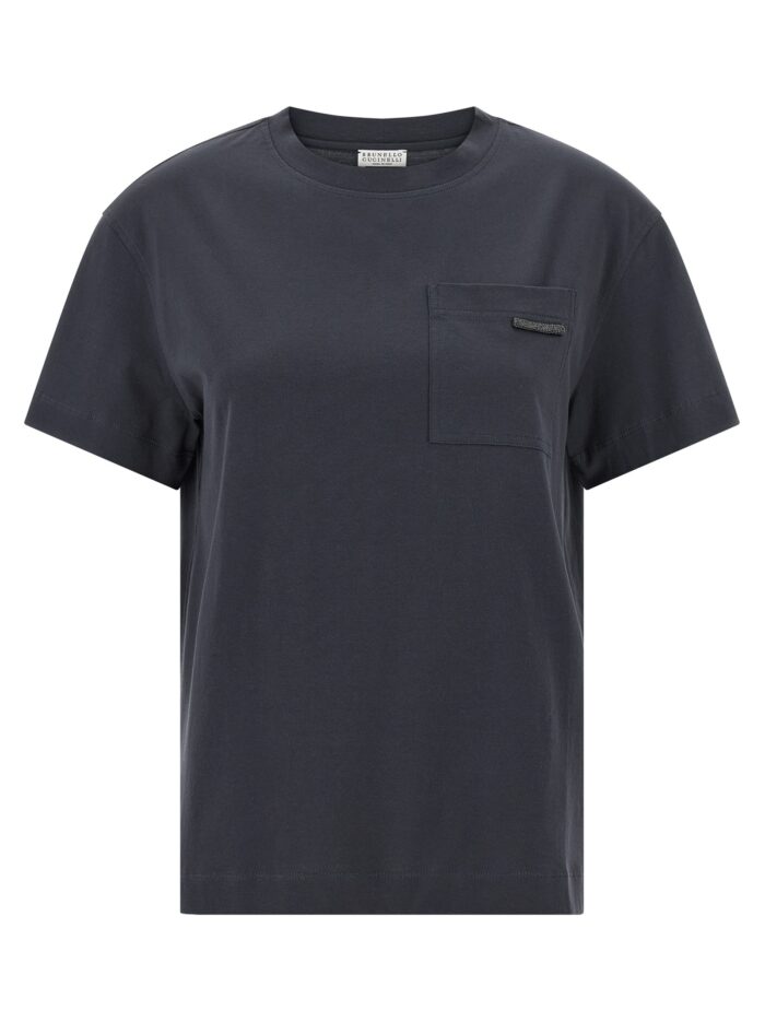 brunello cucinelli 'shiny tab' t shirt Brunello Cucinelli 'Shiny Tab' T-shirt