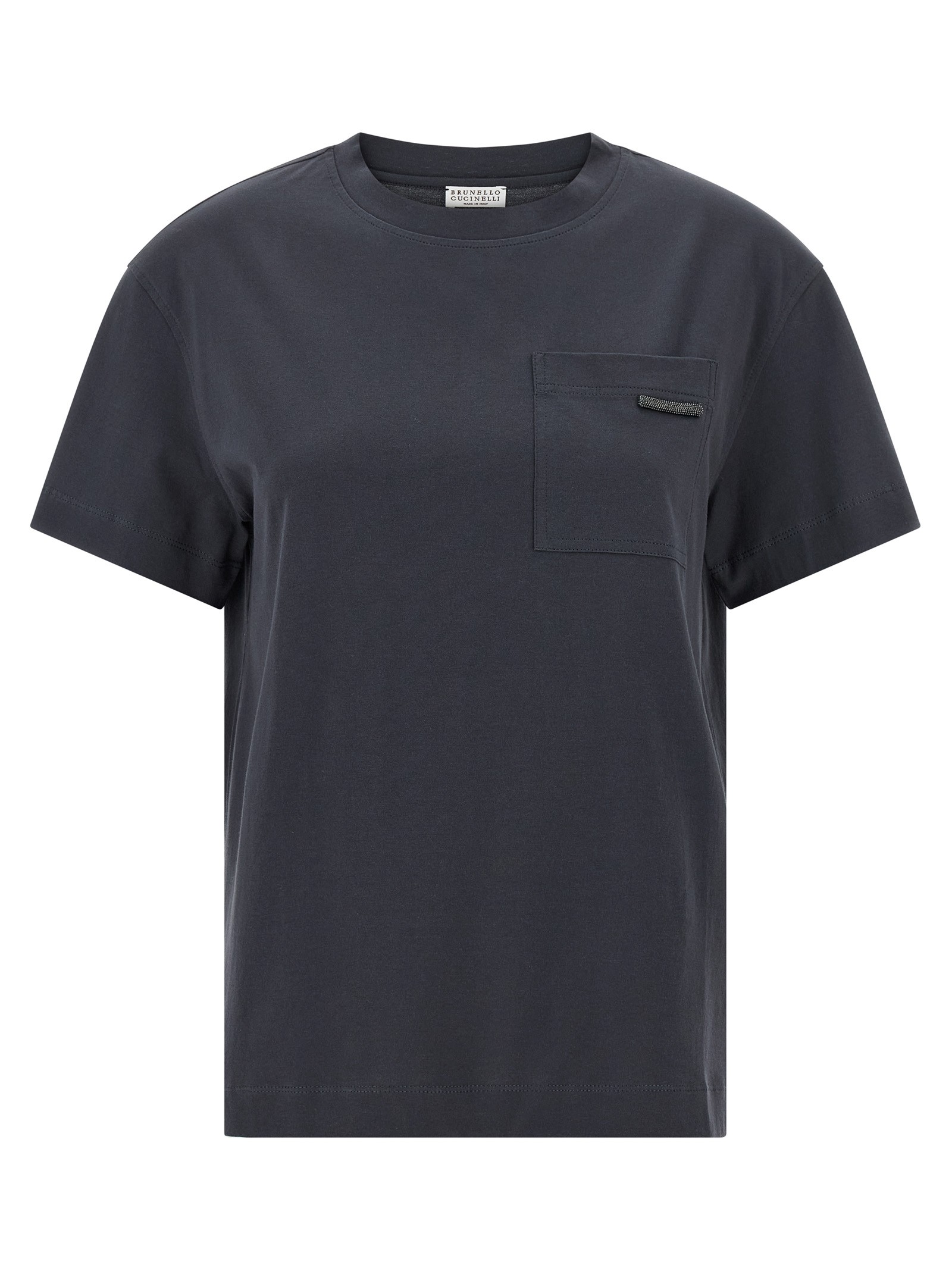 Brunello Cucinelli 'Shiny Tab' T-shirt