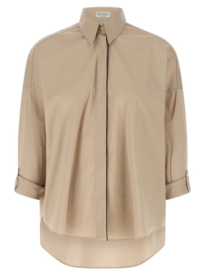 brunello cucinelli 'shiny trim' shirt Brunello Cucinelli 'Shiny Trim' Shirt