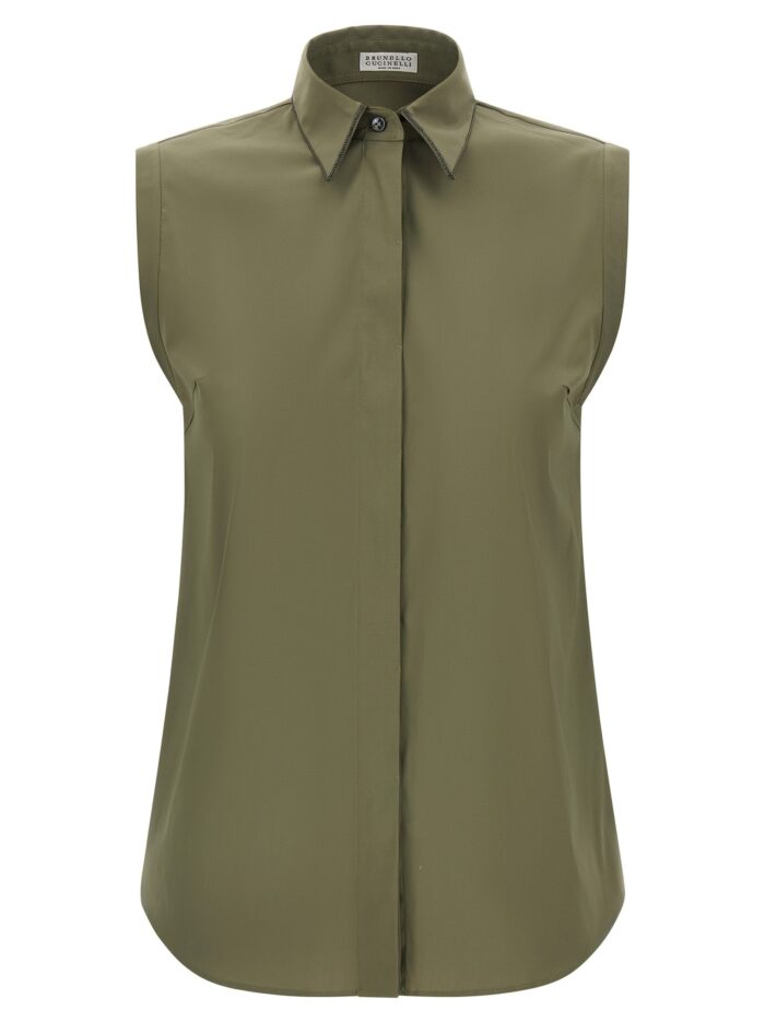 brunello cucinelli 'shiny trim' shirt Brunello Cucinelli 'Shiny Trim' Shirt