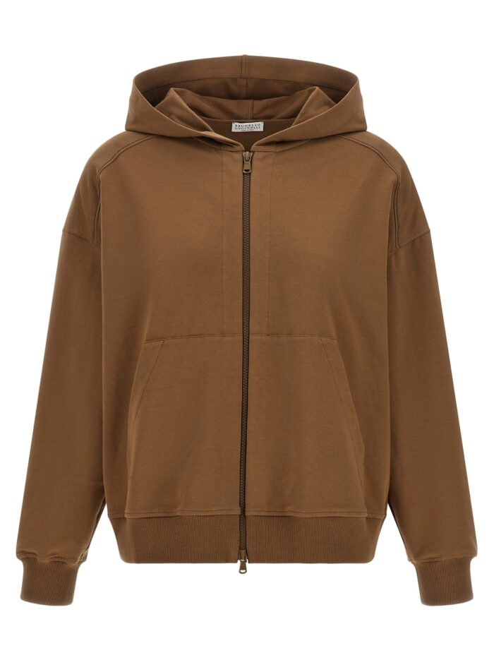 brunello cucinelli 'shiny trims' hoodie Brunello Cucinelli 'Shiny Trims' Hoodie