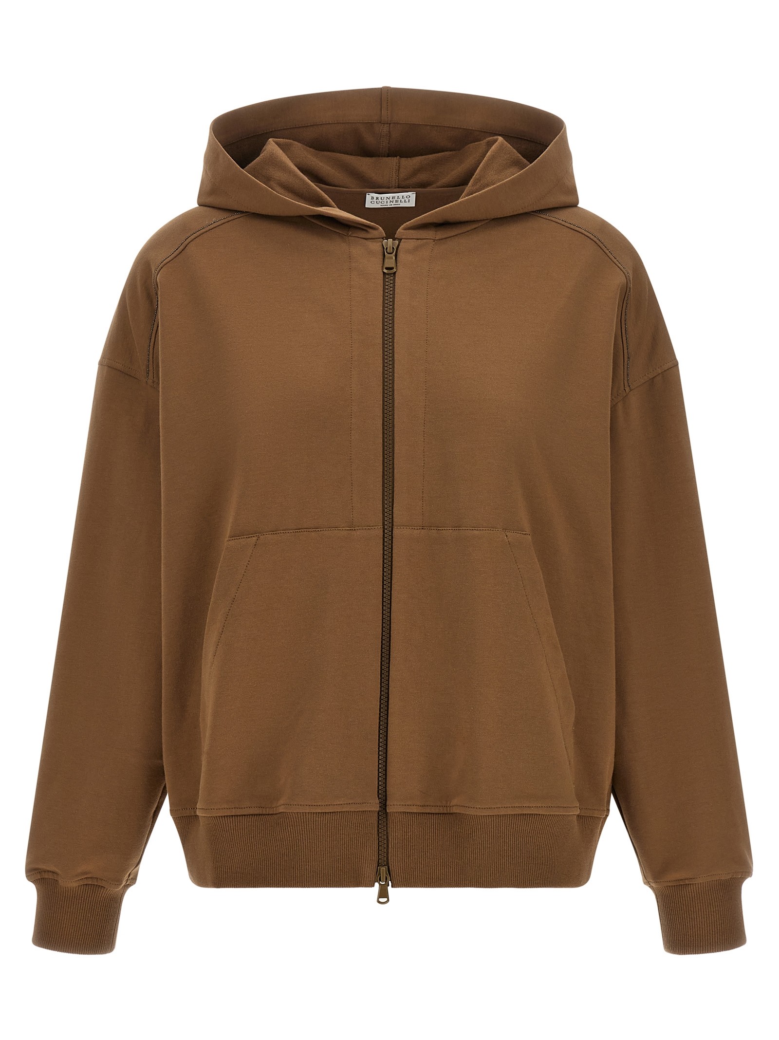 Brunello Cucinelli 'Shiny Trims' Hoodie