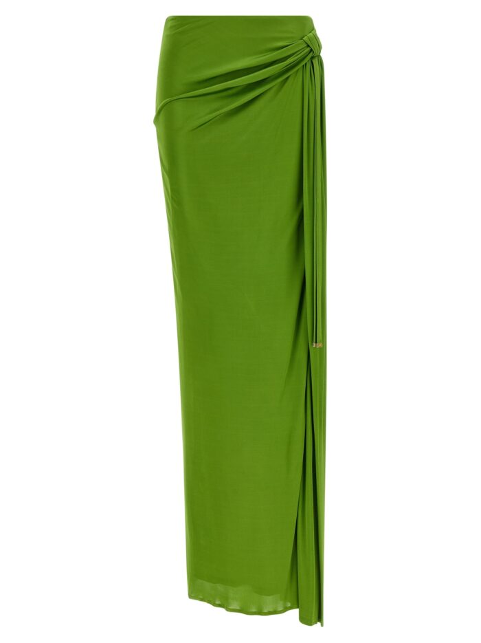 elisabetta franchi shiny viscose skirt Elisabetta Franchi Shiny Viscose Skirt