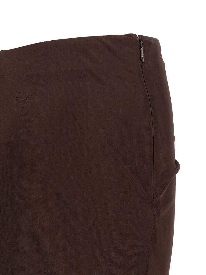 Elisabetta Franchi Shiny Viscose Skirt
