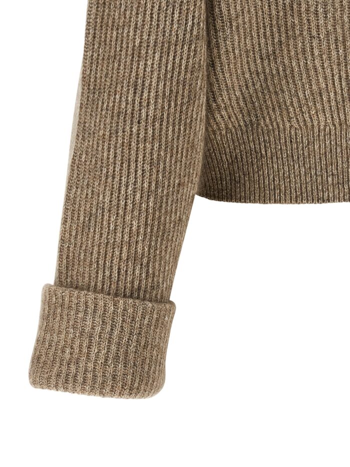 Brunello Cucinelli 'Shiny Zipper Pull' Cardigan