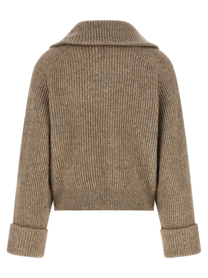 Brunello Cucinelli 'Shiny Zipper Pull' Cardigan