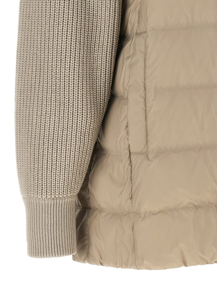Brunello Cucinelli 'Shiny Zipper Pull' Down Jacket