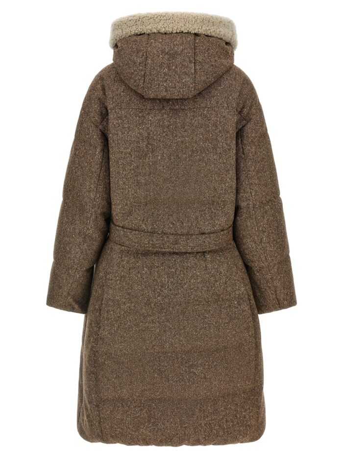 Brunello Cucinelli 'Shiny Zipper Pull' Down Jacket