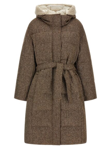 Brunello Cucinelli 'Shiny Zipper Pull' Down Jacket