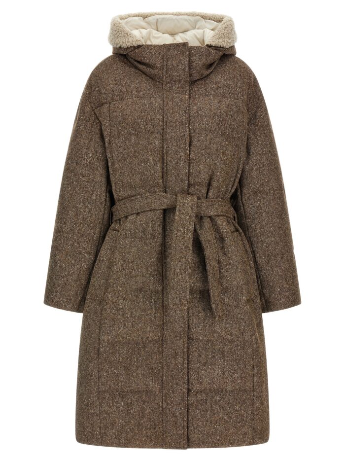 Brunello Cucinelli 'Shiny Zipper Pull' Down Jacket