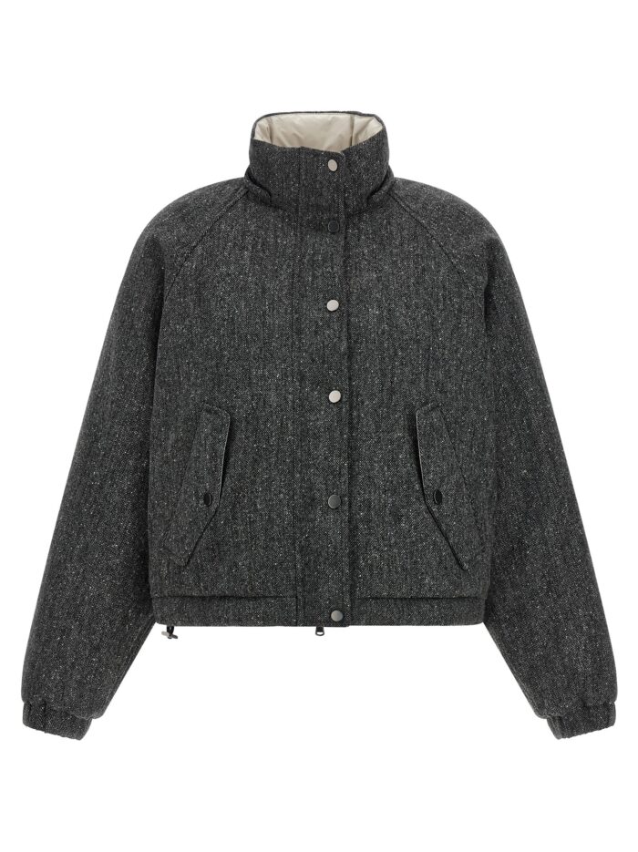 Brunello Cucinelli 'Shiny Zipper Pull' Down Jacket