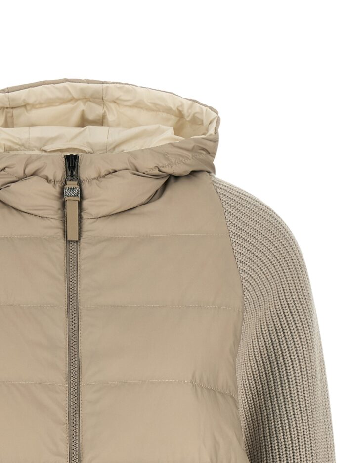 Brunello Cucinelli 'Shiny Zipper Pull' Down Jacket