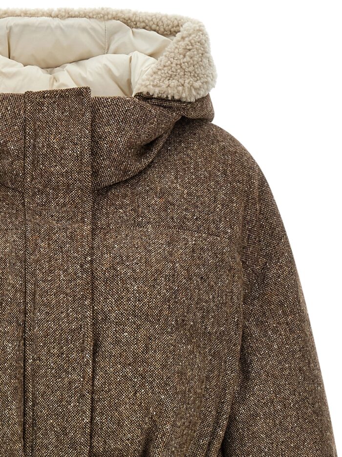 Brunello Cucinelli 'Shiny Zipper Pull' Down Jacket