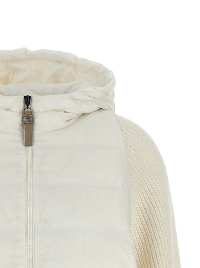 Brunello Cucinelli 'Shiny Zipper Pull' Down Jacket