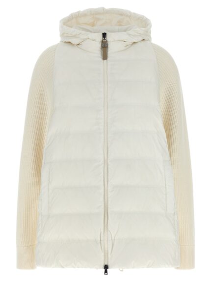 Brunello Cucinelli 'Shiny Zipper Pull' Down Jacket