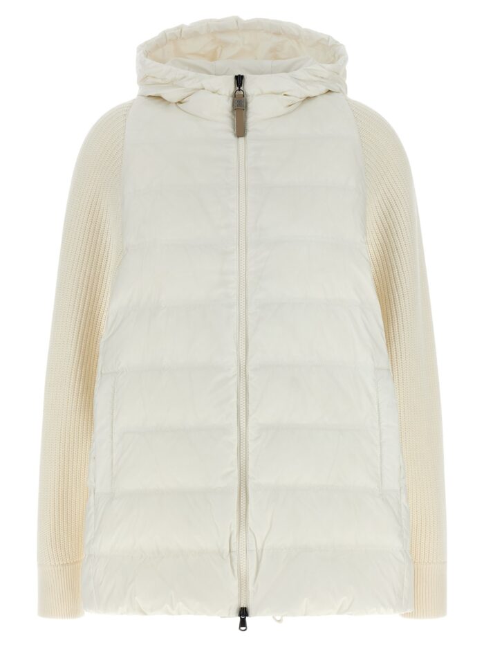 brunello cucinelli 'shiny zipper pull' down jacket Brunello Cucinelli 'Shiny Zipper Pull' Down Jacket