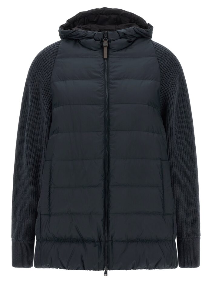 brunello cucinelli 'shiny zipper pull' down jacket Brunello Cucinelli 'Shiny Zipper Pull' Down Jacket
