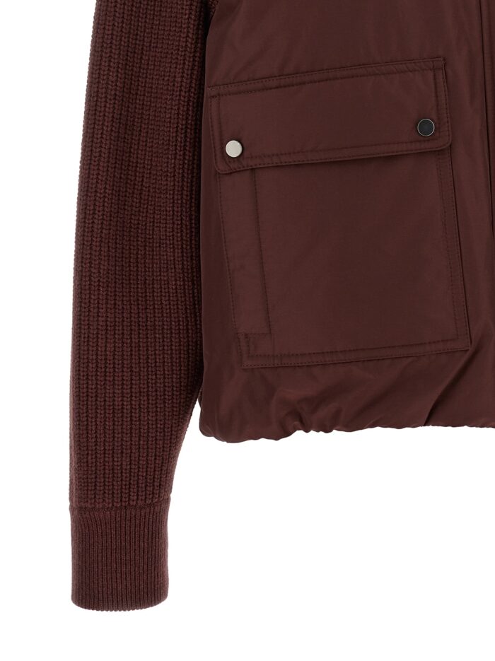 Brunello Cucinelli 'Shiny Zipper Pull' Down Jacket