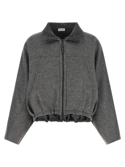 Brunello Cucinelli 'Shiny Zipper Pull' Jacket